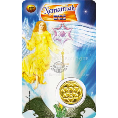A57- Carte Ange de Naissance NEMAMIAH (1-5 Janvier) +Médaille A57- Carte Ange de Naissance NEMAMIAH (1-5 Janvier) +Médaille