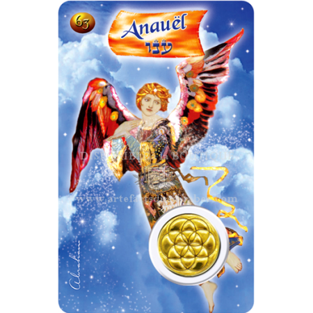 A63- Carte Ange de Naissance ANAUËL (31 Jan. - 4 Fév.) +Médaille A63- Carte Ange de Naissance ANAUËL (31 Jan. - 4 Fév.) +Médaille