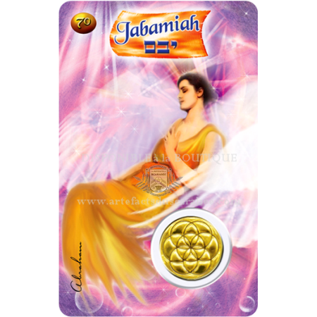 A70- Carte Ange de Naissance JABAMIAH (6-10Mars) +Médaille A70- Carte Ange de Naissance JABAMIAH (6-10Mars) +Médaille
