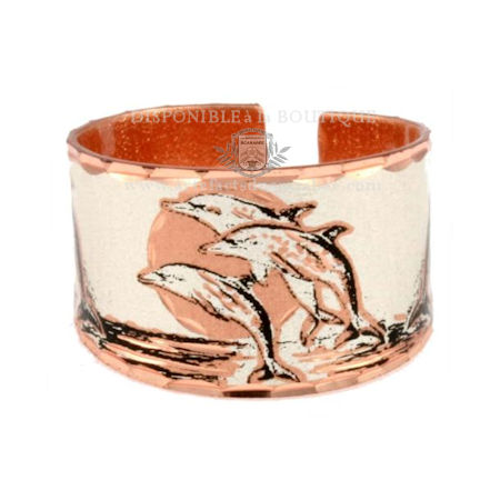 Bague de Cuivre 04 - Totem "Dauphin" (Force de Vie) Bague de Cuivre 04 - Totem "Dauphin" (Force de Vie)