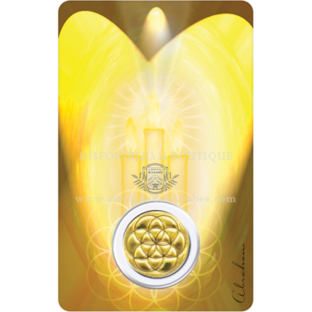Carte Prière de l'Archange Tsaphkiel + Médaille GERME de Vie Carte Prière de l'Archange Tsaphkiel + Médaille GERME de Vie
