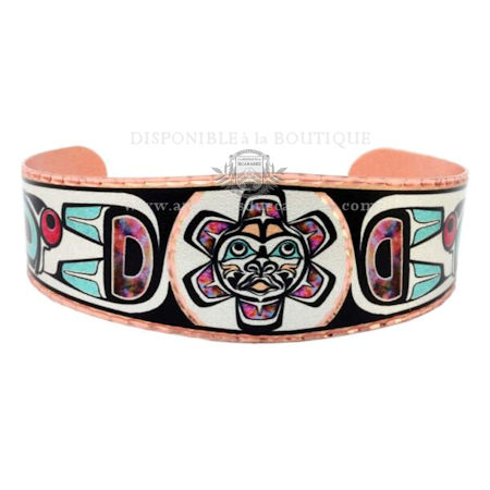 Bracelet Cuivre ''Totem'' - 02 - Soleil Haïda Bracelet Cuivre ''Totem'' - 02 - Soleil Haïda
