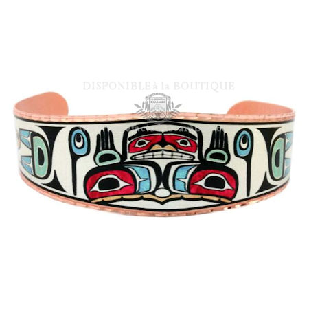 Bracelet Cuivre ''Totem'' - 05 - Main de la Création Haïda Bracelet Cuivre ''Totem'' - 05 - Main de la Création Haïda