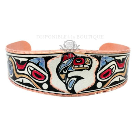 Bracelet Cuivre ''Totem'' - 07 - Épaulard Haïda Bracelet Cuivre ''Totem'' - 07 - Épaulard Haïda