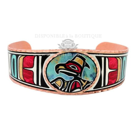 Bracelet Cuivre ''Totem'' - 09 - Aigle Haïda Bracelet Cuivre ''Totem'' - 09 - Aigle Haïda