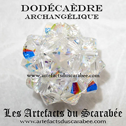 Dodécaèdre Cristal Swarovski "Archangélique" -Guidance Divine