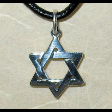 Pendentif Hexagramme - �toile de David (�quilibre) -Sterling