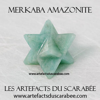 Étoile Merkaba Amazonite (20-25mm) - Chasse-Négatif