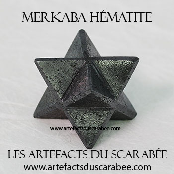 Étoile Merkaba Hématite (25mm) - Magnétisme & Ancrage