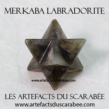 Étoile Merkaba Labradorite AAA (20-25mm) - Pouvoirs Psychiques