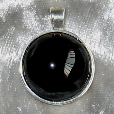 Miroir Magique d'Obsidienne - Calendrier Azt�que-Maya (33mm)