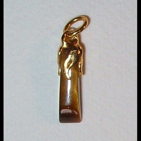 Pendentif d'Oeil de Tigre (�04mm x 15mm)