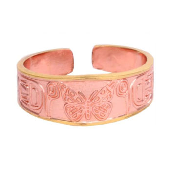 Bague de Cuivre Embossé - Totem "Papillon" (Épanouissement) Bague de Cuivre Embossé - Totem "Papillon" (Épanouissement)