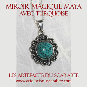 Miroir Magique Maya de Turquoise - Purification, Protection