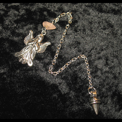 Pendule de Radiesth�sie - Talisman "Ange Gardien" + Cristaux
