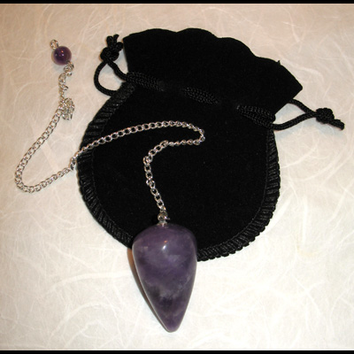 Le Pendule "Pointe" d'Am�thyste (�l�vation Spirituelle & Sagesse