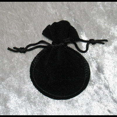 Pochette de Su�dine "Noire" - Forme Arrondie 07x08cm