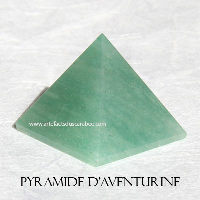 Pyramide d'Aventurine (25mm) -Purification, Prospérité ++