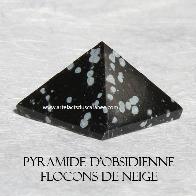 Pyramide d'Obsidienne Flocons de Neige (A) -Centrage & Guidance
