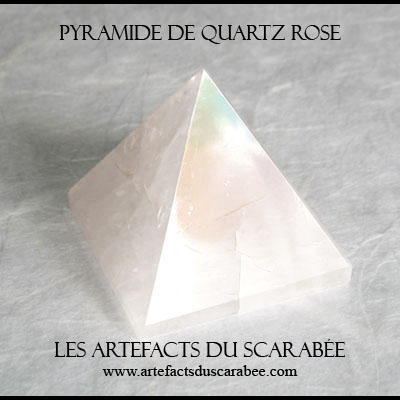 Pyramide de Quartz Rose (20mm) -Protection, Amour Inconditionnel