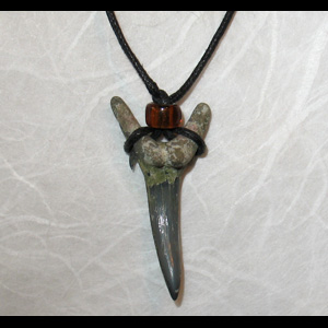 Collier Dent de Requin (Talisman/Protection) I-Bille Verre Ambr�