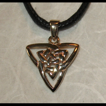 Pendentif Triquetra double - Symbole de Trinit� - (Bronze)