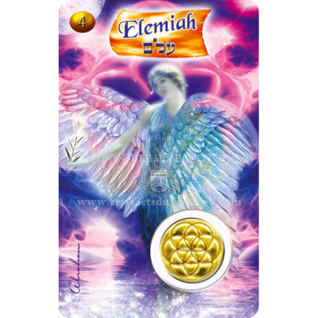 A04- Carte Ange de Naissance ELEMIAH (5-9 Avril) + Médaille
