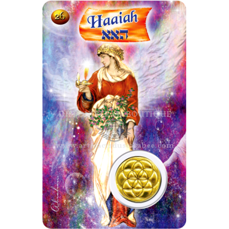 A26- Carte Ange de Naissance HAAIAH (28Juil.-1er Août) +Médaille