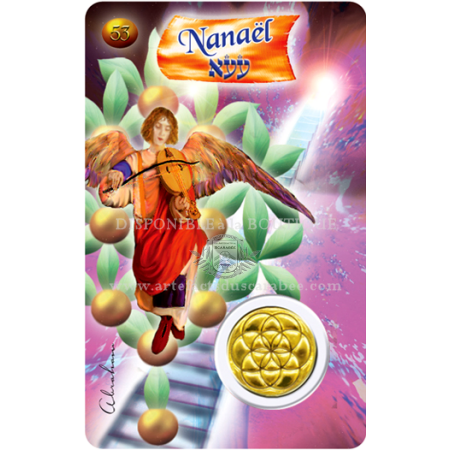 A53- Carte Ange de Naissance NANAËL (13-16 Décembre) + Médaille