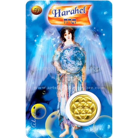 A59- Carte Ange de Naissance HARAEL (11-15 Janvier) +Médaille