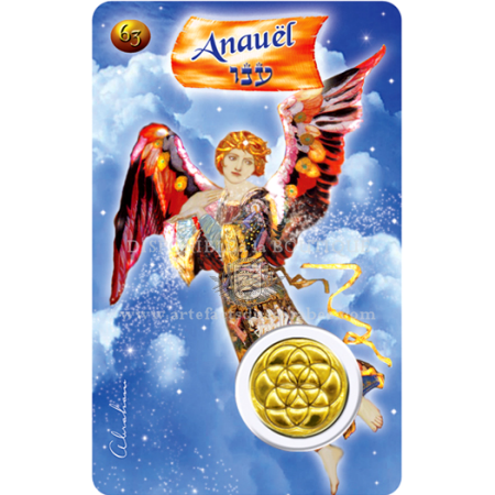 A63- Carte Ange de Naissance ANAUËL (31 Jan. - 4 Fév.) +Médaille