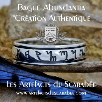 A- BAGUE-ANNEAU ABUNDANTIA *Création Authentique  - ARGENT 925