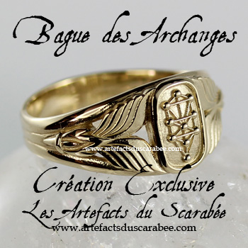 B- BAGUE des ARCHANGES (Homme) *Création AUTHENTIQUE -Bronze100%