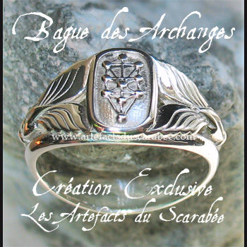 A- BAGUE des ARCHANGES (Homme) *Création AUTHENTIQUE -Argent 925