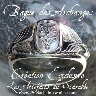 Bague des Archanges (Modèle Homme) Argent Sterling 925 **Création Unique Les Artefacts du Scarabée