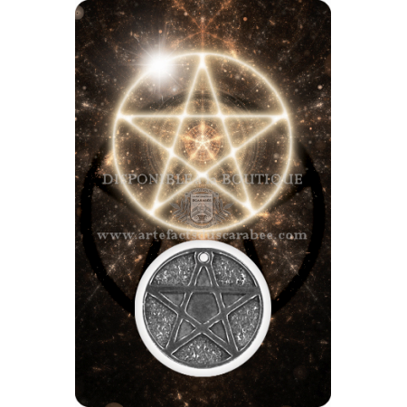 Médaille de protection Talisman Pentagramme les 7 archanges Wicca