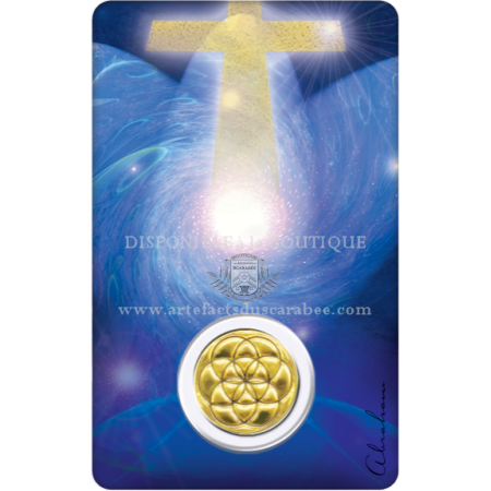 Carte Prière de l'Archange Melchisédech + Médaille GERME de Vie
