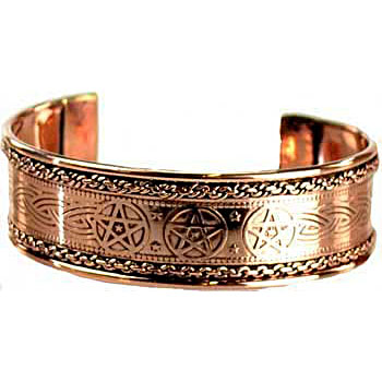 Bracelet de Cuivre "Pentagramme" Bracelet de Cuivre "Pentagramme"
