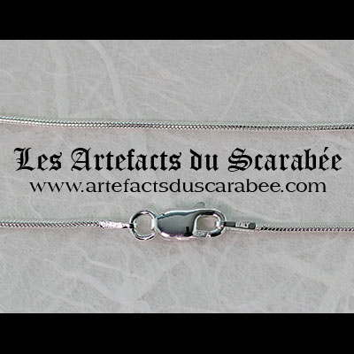 X- Chaîne d'Italie en Argent Sterling 925 *Mailles Snake 1.0mm X- Chaîne d'Italie en Argent Sterling 925 *Mailles Snake 1.0mm