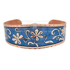 Bracelet en Cuivre - FLEURS COSMIQUES 06