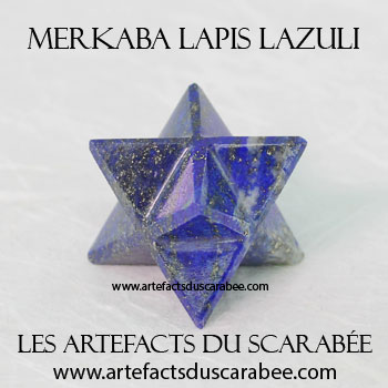 Étoile Merkaba Lapis Lazuli AA (20-25mm) - Pouvoirs Psychiques