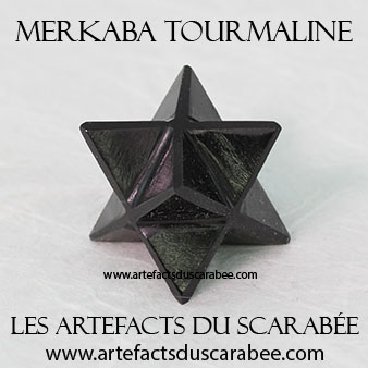 Étoile Merkaba Tourmaline Noire (20-25mm) - Protection Psychique