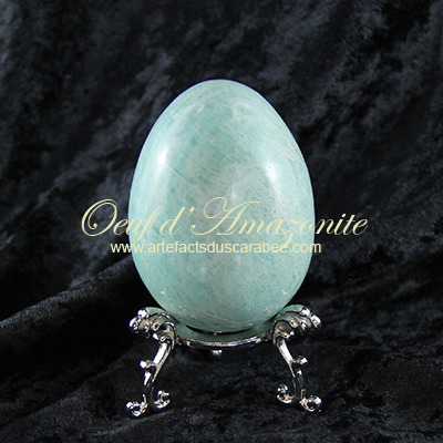 Oeuf d'Amazonite ± 250g - Chasse-Négatif & Amour Universel Oeuf d'Amazonite ± 250g - Chasse-Négatif & Amour Universel