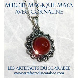 Miroir Magique Maya de Cornaline - Ancrage, Stabilité & Vitalité