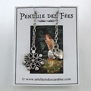 w- Mini Pendule des Fées "Flocon de Neige" w- Mini Pendule des Fées "Flocon de Neige"